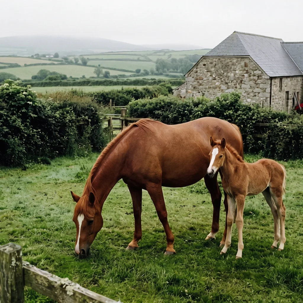 Élevage de chevaux au Domaine du Phoenix, Gorre