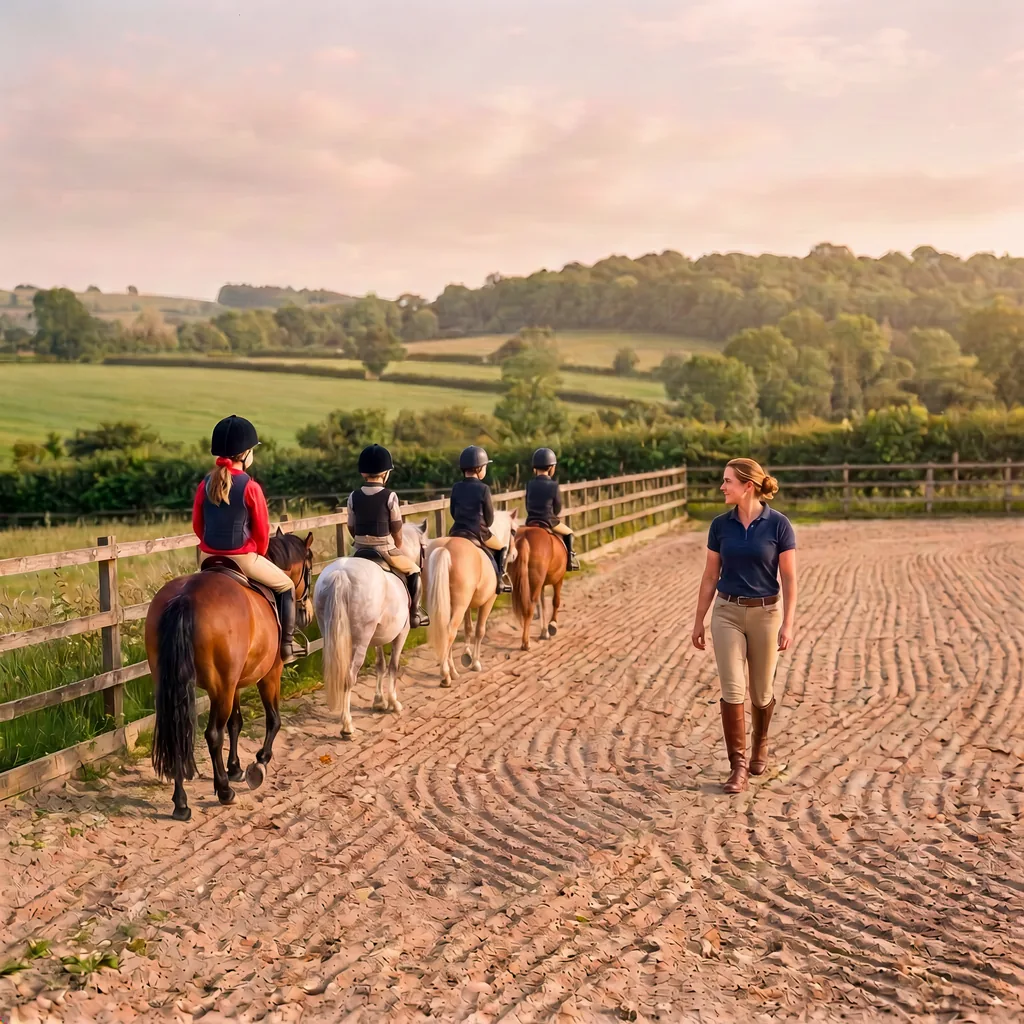 Cours de poney à Gorre, Haute-Vienne